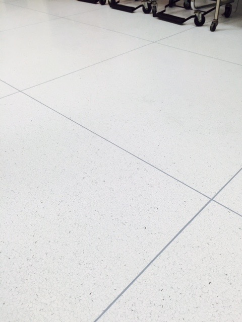Close up of hospital flooring