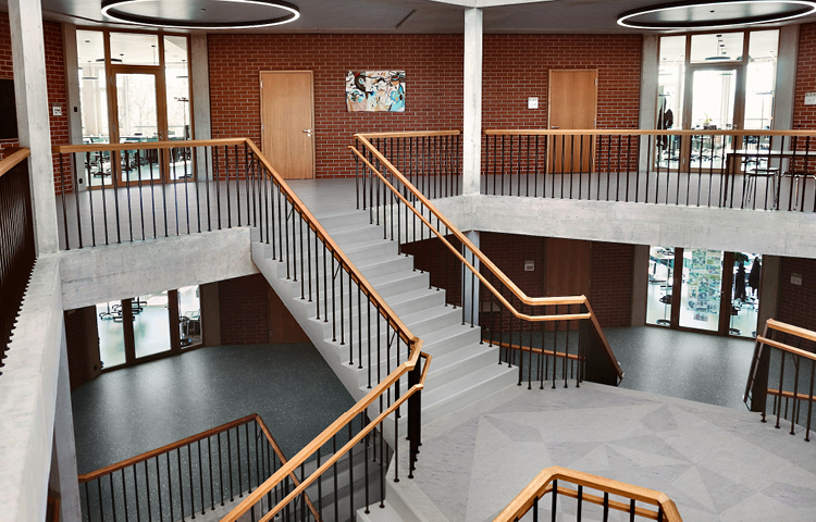 Stairs in school